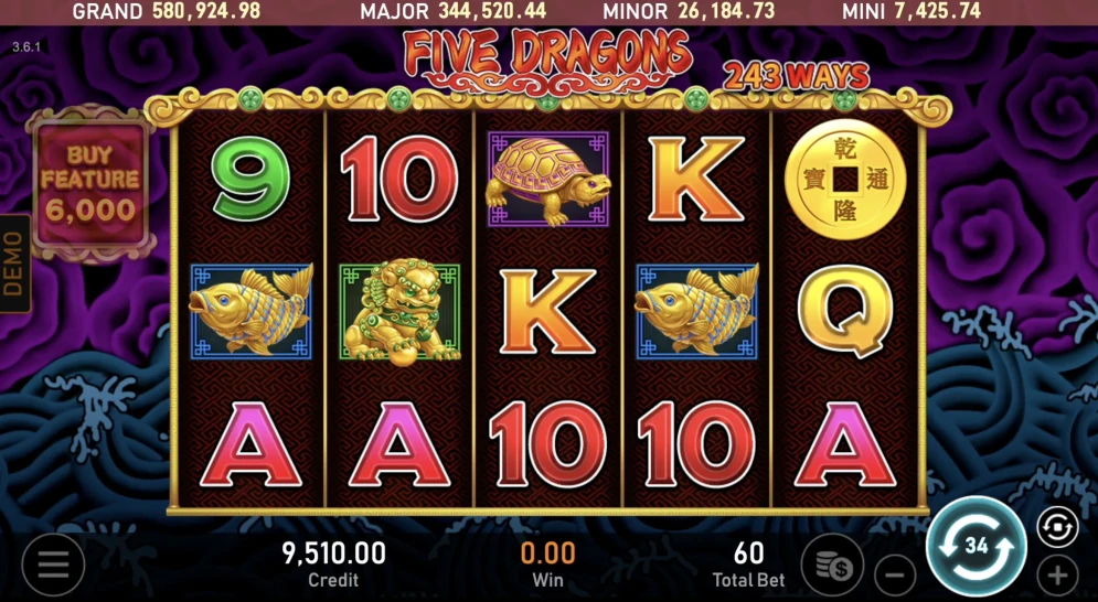 5 Dragons demo
